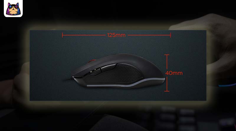 perhatikan ukuran mouse gaming